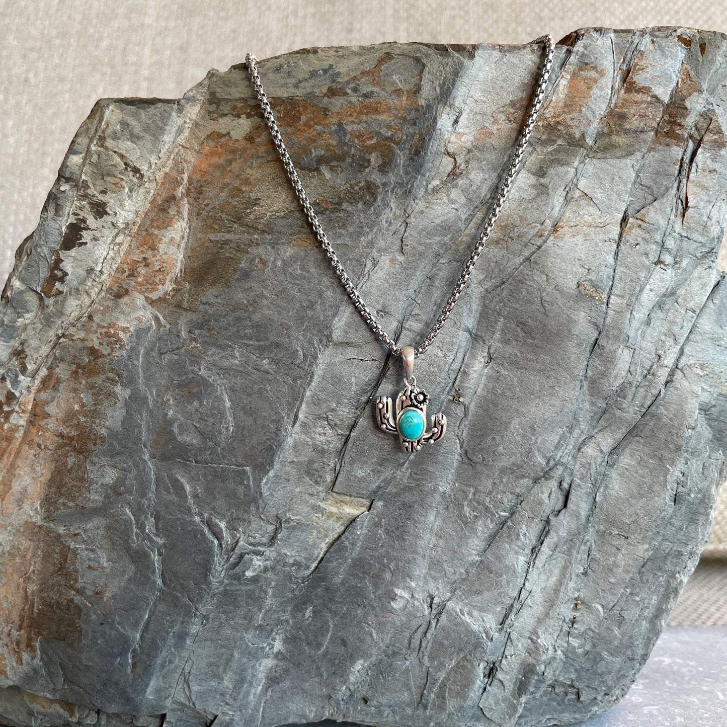 Cactus Turquoise Necklace