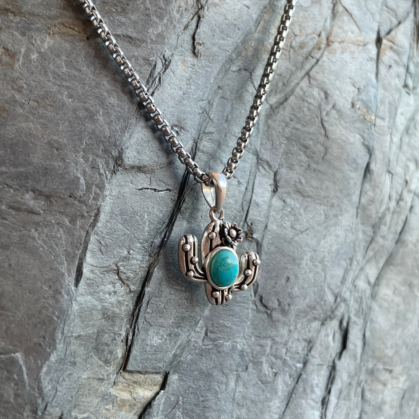 Cactus Turquoise Necklace