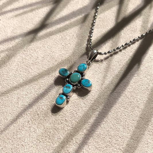 Navajo Turquoise cross Necklace