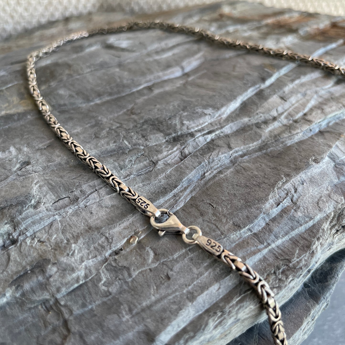 Snake Chain Silver Necklace